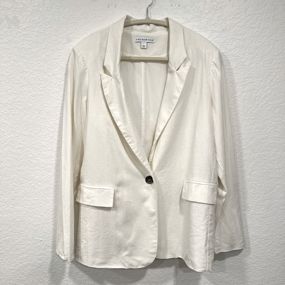 Macy’s AND NOW THIS Linen blazer - Picture 2 of 8